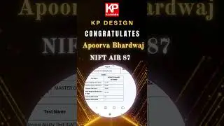 Congratulations Apoorva for success in NIFT Results 2024 - Best Wishes