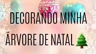 Decorando minha árvore de Natal