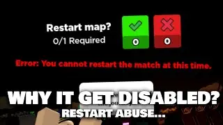 Why Restart Map Get Disabled? Abuse Issue | TDS (Roblox)