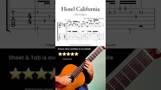 Hotel California by The Eagles Classical Guitar Lesson #fingerstyle #classicalguitar