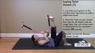 Shape Stretch Flexibility Exercise #7 Laying twist stretch