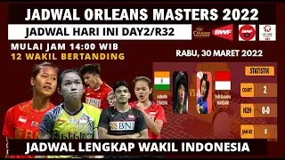 Jadwal Orleans Masters 2022 Hari ini Day2: 12 Wakil INA Bertanding | Orleans Masters 2022 Badminton