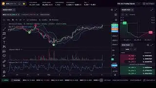 Bitcoin LIVE Stock Price Chart and Trading Signals | Liquidation Watch, Technical Analysis, Volume