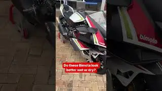 Do these Bimotas look better wet or dry? Thoughts? #Bimotas #BimotaKB4 #BimotaTesiH2 #motorcycle