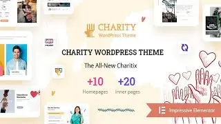 Charitix - Nonprofit Charity WordPress Theme Free Download