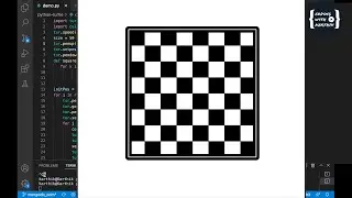 Chess board  drawing using python turtle | Simple code | python turtle graphics #pythonturtle