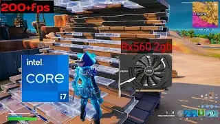 RX 560 Fortnite Performance Mode Benchmark | 1080p FPS Test
