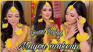 Eman Rajab Mayon Makeup Look | Traditional look#rajabbutt#emanrajabdholki