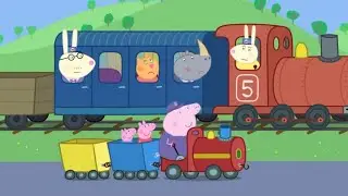 PEPPA PIG | Grandpa pigs train to the rescue | FULL EPISODE