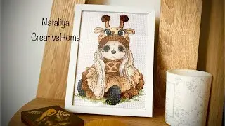 🐇 Вишивка хрестиком 🐇 Зайка Жирафа 🦒 / Процес вишивки / Дизайнер схеми Світлана Січкар