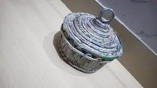 Diy paper basket|| Easy newspaper basket