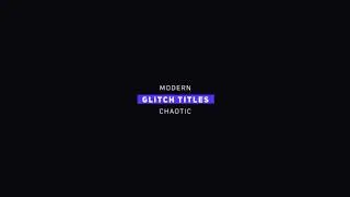 10 Glitch Titles Mogrt - Premiere Pro Templates