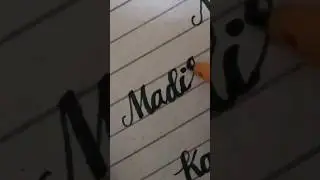 how to write using cut marker in English tutorial ✅ #handwriting #english #name #calligraphy #marker