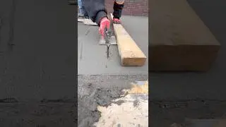 We Used A Broom To Finish The Surface Of Our Concrete Patio