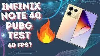 Infinix note 40 PUBG test