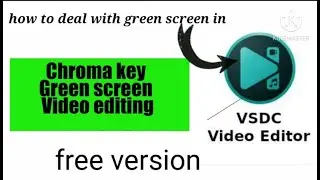 How to deal with green screen in VSDC Video Editor .