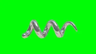 Green Screen Chrome Spiral