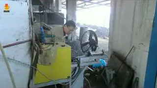 Medium frequency induction heating forging machine