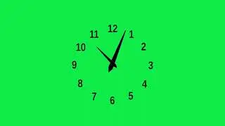 Time Green Screen Animation   No copyright Free Green Screen Video Effect  Realistic Clock Animation