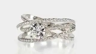Diamond Ring with Prong Setting Jewellery Render & Animation