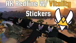 CSGO - AK Redline W/ Vitality Stickers  (Paris 2023)