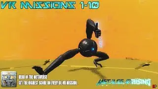 Metal Gear Rising: Revengeance - VR Mission Expansion (DLC) Missions 1-10