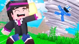Trolling My Friend with Natural Disasters Mod In Minecraft