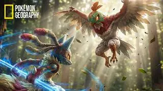 NatGeo: Aura and Acrobatics | Mega Lucario vs. Hawlucha | Pokémon Real Life Documentary