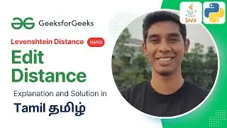 Edit Distance : GeeksForGeeks in Tamil (தமிழ்) | POTD 2nd August 2024 | Levenshtein Distance