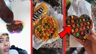 Pop It Fidget Turns Into Chocolate Mold!!! 😋 