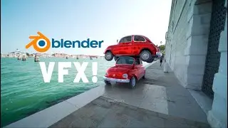 Fiat 500 romantic ride in Venice - Blender VFX