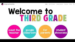 Teacher Google Sites Demo