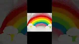 украшение радужного торта