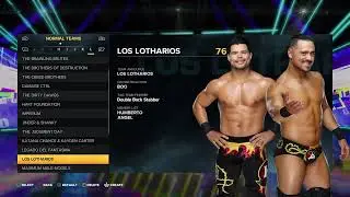 WWE 2K23 Tag Team Roster