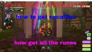 how to get all the runes and excalibur in dungeon quest roblox
