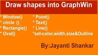 25.Drawing shapes in python Graphwin