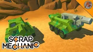 Tank Destroyer Prototypes... | Scrap Mechanic Ep90 (W/ Cannon Tutorial)