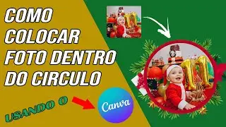 como colocar foto no circulo no canva