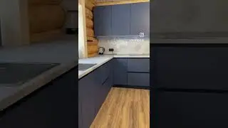 Реализация кухни в загородном доме 🪵🩵 #shorts #kitchen