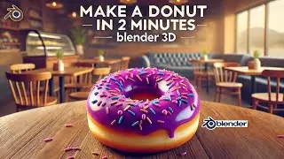 How to Make a Donut in 2 Minutes - Blender 3D Tutorial