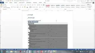 MS Word 2013 - Table of Contents and Comments