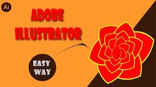 How to Create Simple flower symbol Design in Illustrator - Adobe Illustrator Tutorials