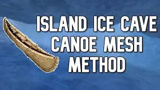 Ark Official How To Mesh Island Ice Cave with Canoe Method | PvP ARK: Survival Evolved