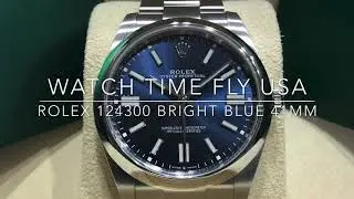Rolex 124300 Oyster Perpetual 41mm - Bright Blue - Stainless Steel - UNBOXING VIDEO NEW 2020 Release