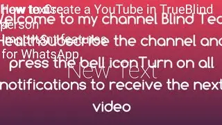 how to create a YouTube intrrou blind parson