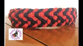 Double kbk bar paracord dog collar