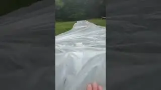 Backyard slip n slide