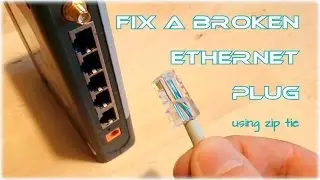 How to fix a broken ethernet plug (using zip ties) - Lifehack
