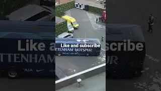 Tottenham bus arrives for the clash against Nottingham Forest. #subscribe #football #viral #coys