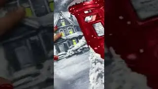 Видеообзор, новогоднее вафельное полотно Письмо Делу Морозу.